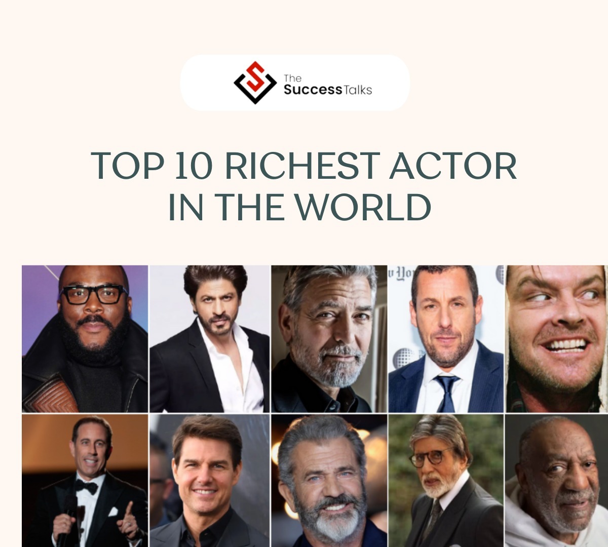 svært jug åbenbaring Top 10 Richest Actor In The World | The Success Talks